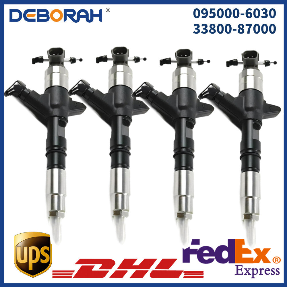 4X 095000-6030 Diesel Fuel Injector 33800-87000 Injector Nozzle for HYUNDAI for KIA