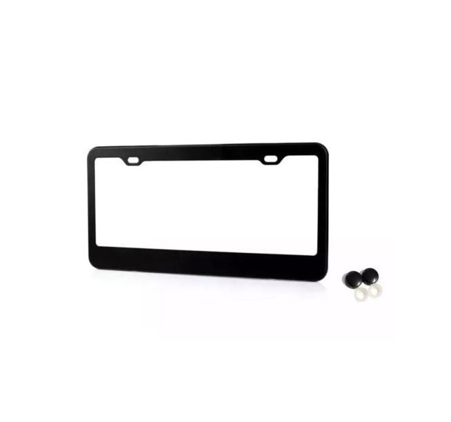 Car license plate frame cover cap rear trunk matte black suitable for Hyundai