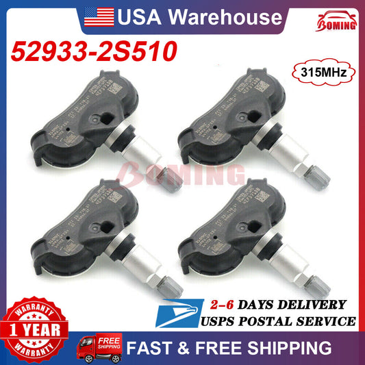 52933-2S510 4PCS NEW TIRE PRESSURE SENSOR TPMS for Hyundai for Tucson for Kia Sportage