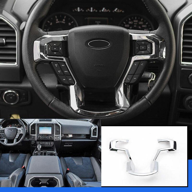 Chrome Steering Wheel Strip Cover Trim 1PCS Fit for Ford F150 F-150 2015-2020