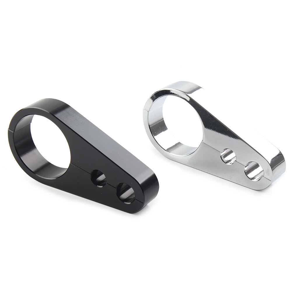Fit for Harley 1-1/4 Handlebar Motorcycle Chrome Brake Clutch Cable Wire Clamp Clip