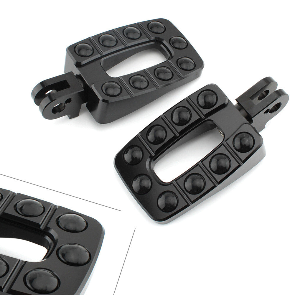 For T100 2002-2013 Adventurer Black Rear Foot Peg Footrest Foot Pedal Non-slip