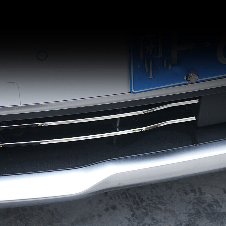 for Kia Carnival 22-24 Chrome Steel Front Bumper Lower Mesh Grille Trim Strip 4P