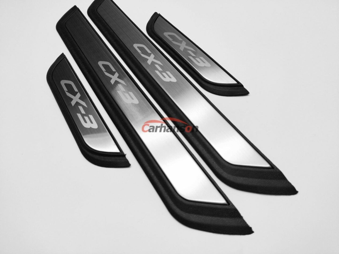 for Mazda CX-3 2016-2021 Door Sill Scuff Plate Guard Mouldings Protector Trim 4X