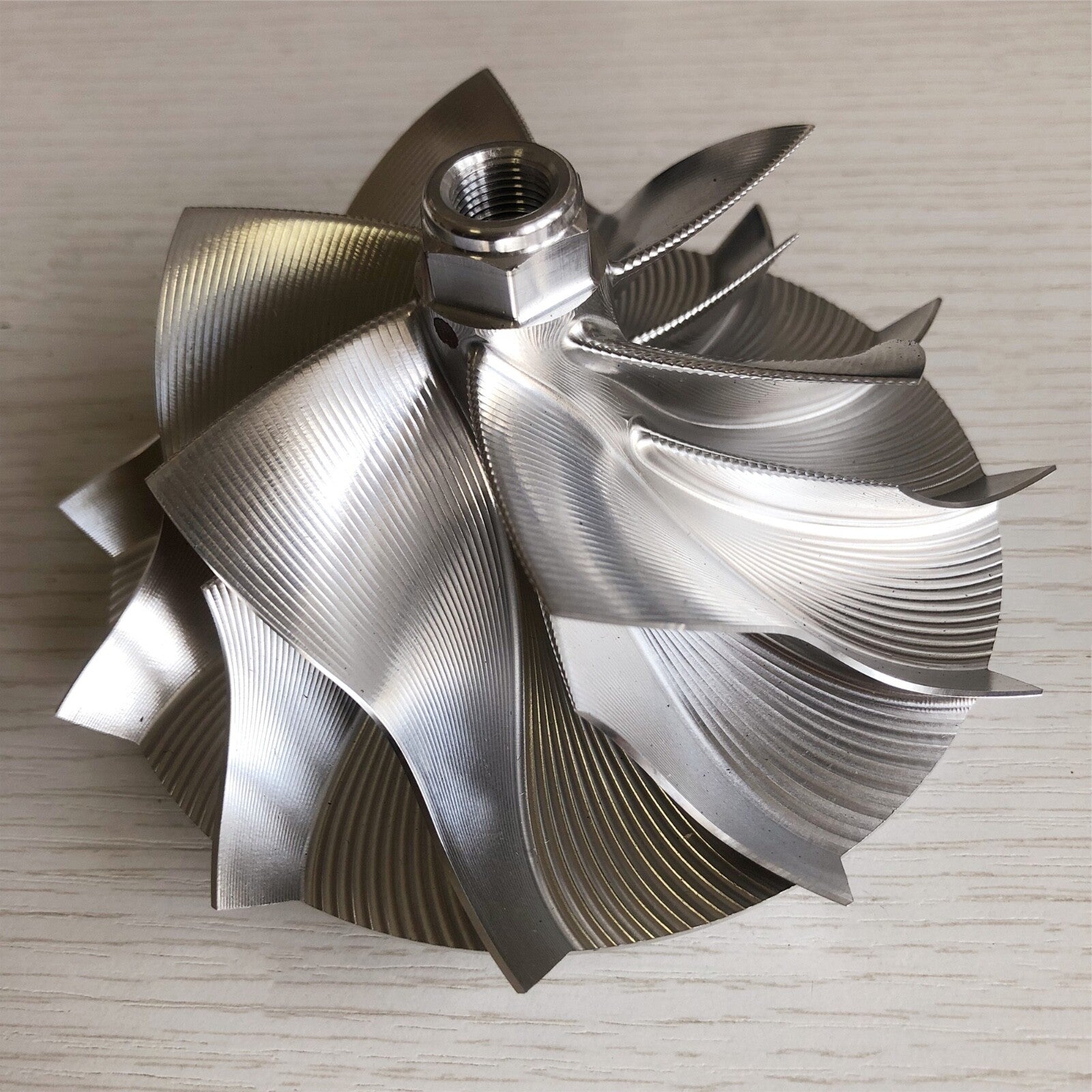 HX60 88.70/118.00mm 6+6 insert spot milling performance billet compressor wheel