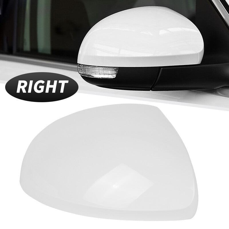Right Passenger Side Door Wing Mirror Cover Cap White for VW for Tiguan 2010-2016