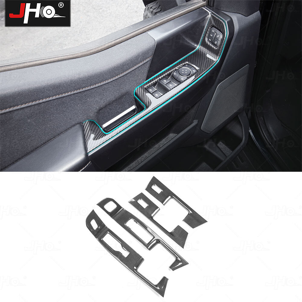Window Glass Lift Control Switch Frame Door Handle Cover for Ford F150