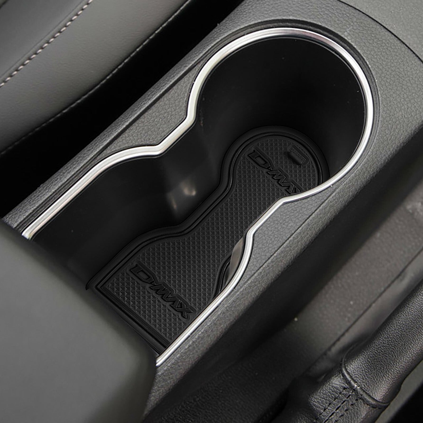 for ISUZU D-MAX 2021 - 2024 Non-Slip Cup Mat Gate Slot Pad Car Accessories BLACK