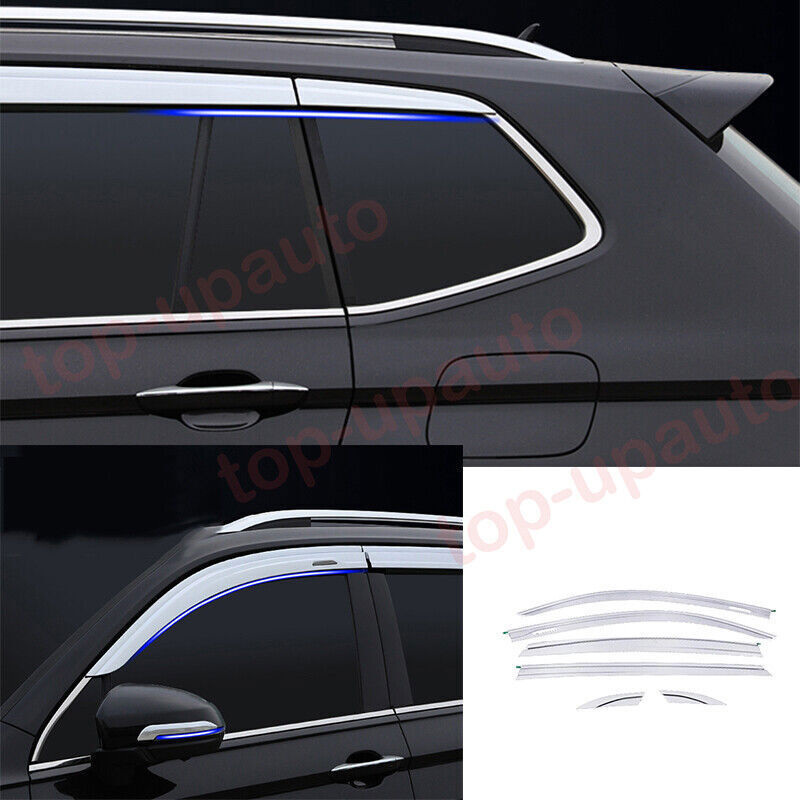 for VW for Tiguan 2018-2023 silver Window Wind Visors Rain Guard Vent Deflectors