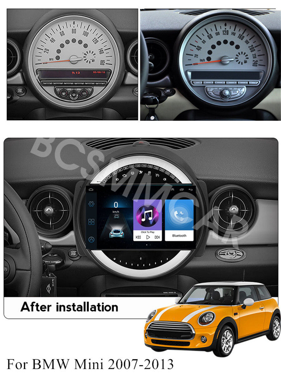4+32GB Android 14 Stereo Radio Fit for BMW for Mini Cooper R56 R57 R58 2007-2013 GPS