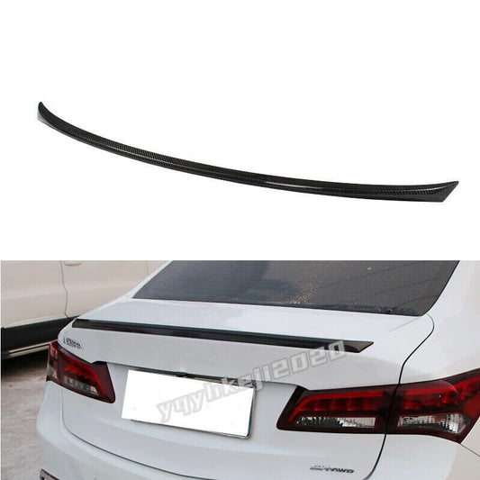 2017-2020 for Acura TLX Sedan Carbon Fiber Rear Tail Gate Spoiler Wing Lip Cover
