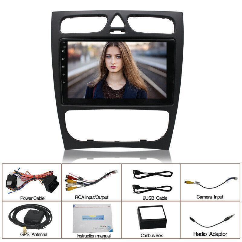 9 Android10.1 Car Stereo Navigation GPS fit for Mercedes-Benz C CLASS W203 W209