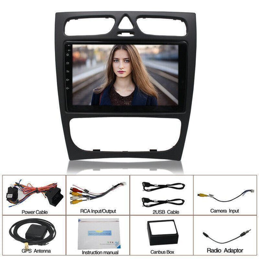 9 Android10.1 Car Stereo Navigation GPS fit for Mercedes-Benz C CLASS W203 W209