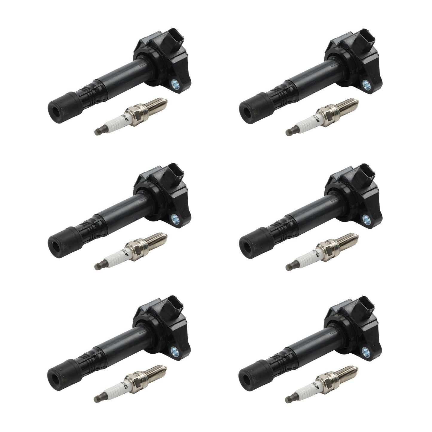 UF713+97390 6X ignition coils+6X Iridium Spark Plugs for Honda Accord 2013-2017