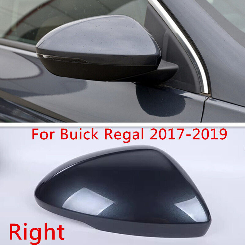 Gray Right Side Rearview Door Mirror Cover Shell Cap for Buick Regal 2017-2019