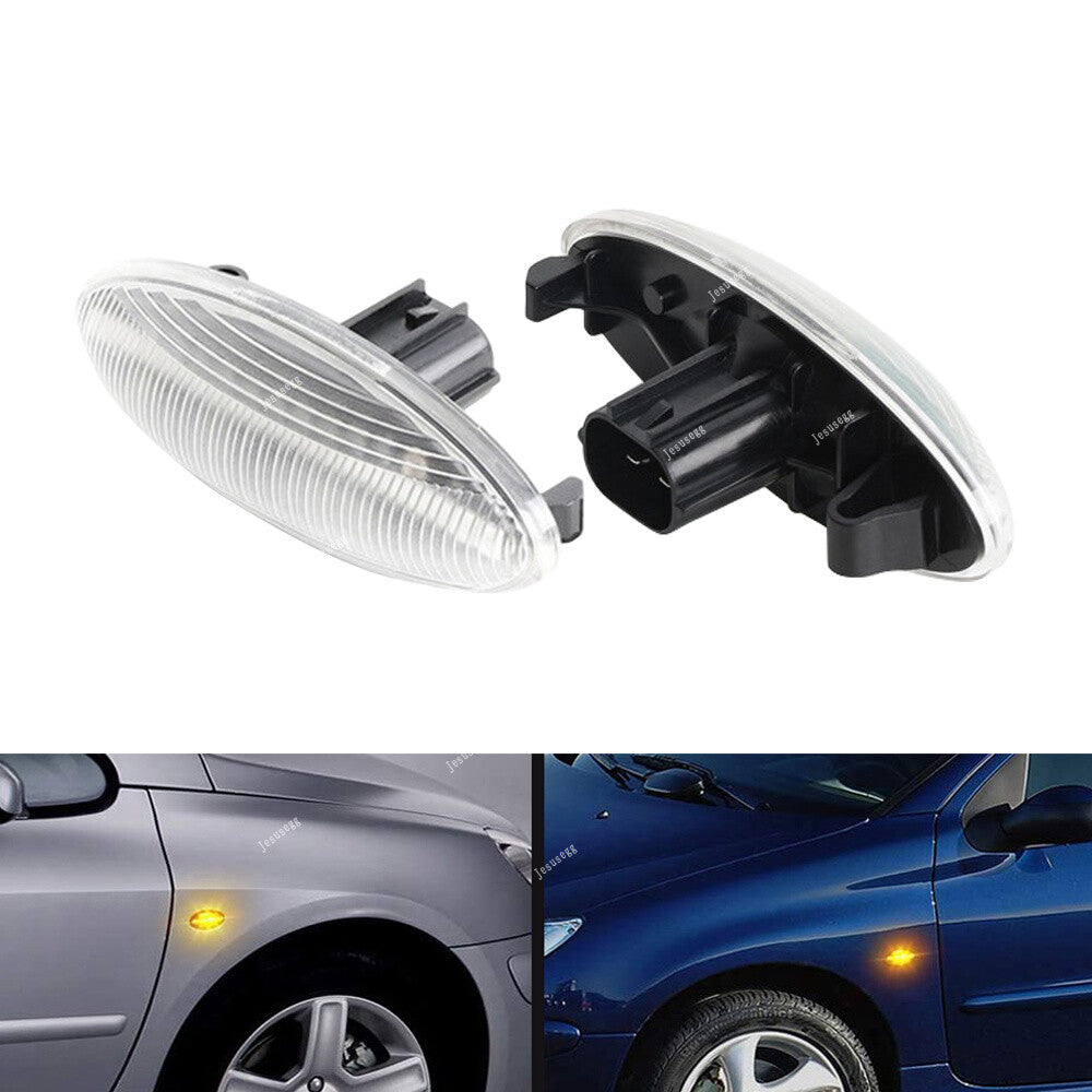 2xTurn Signal Lamp Marker Light Clear Dynamic LED for Toyota for Corolla Auris Yaris