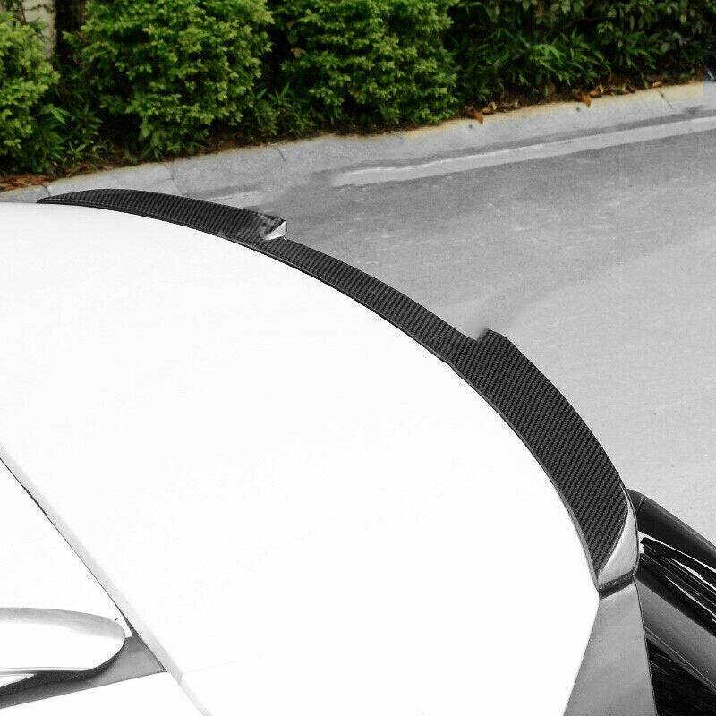 for LEXUS NX200 200t 300h 2015-21 Carbon Look Rear Trunk Wing Spoiler Lip Cover