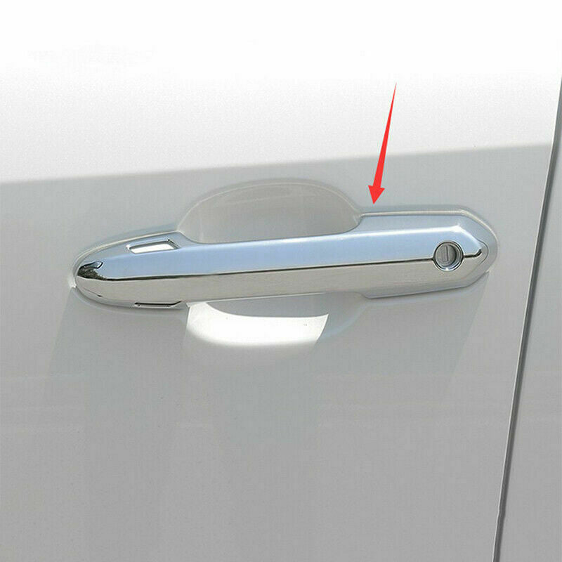 8X Chrome External Door HandleBowl Cover Trim for Toyota Highlander 2020-2023