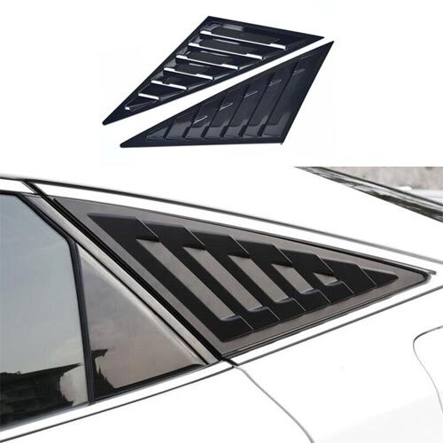 Side Window Louver Shutter Cover Decor for Toyota for Avalon 2019-2022 Matte Black