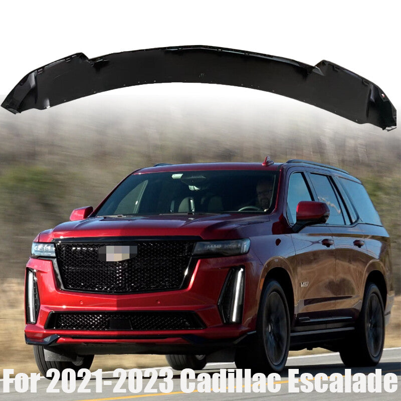 Spoiler Fit For 2021-2023 for Cadillac for Escalade Front Bumper Lip Glossy Black