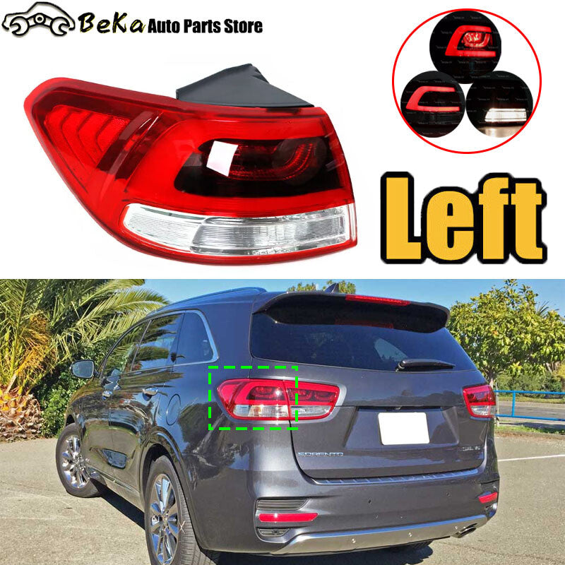 1 piece for 2015-2018 for Kia Sorento LED left rear bumper tail brake light (outdoor)