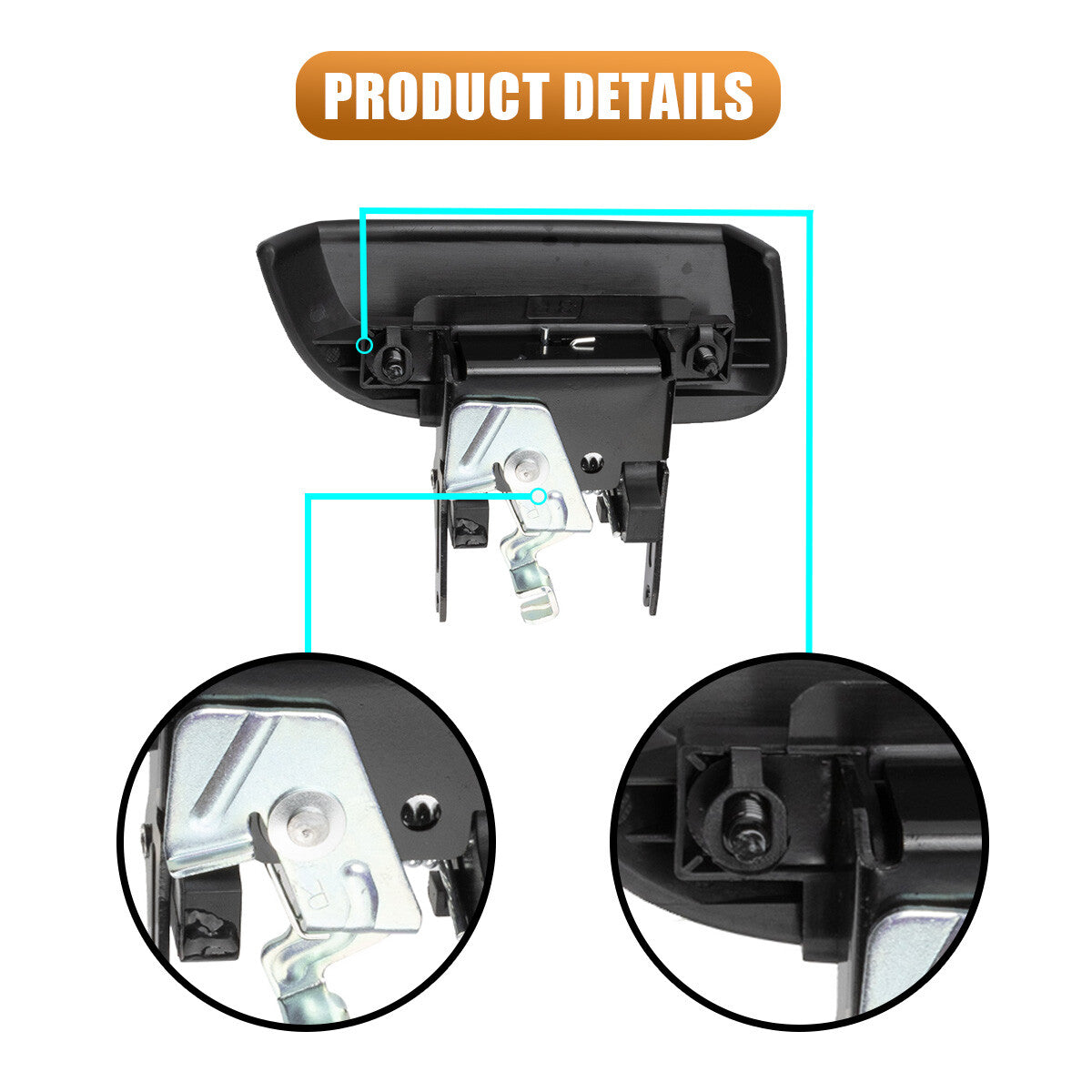 1Pair Rear Outside Door Handle Fit for Nissan Pathfinder R51 05-2013 82607-EA502