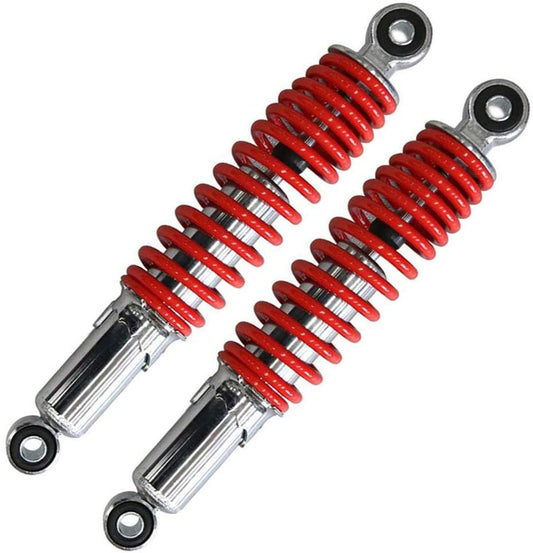 2 x 290mm 11.5-inch front shocks for 110cc/125cc all-terrain vehicles with four wheels and a Wheeler cooler.
