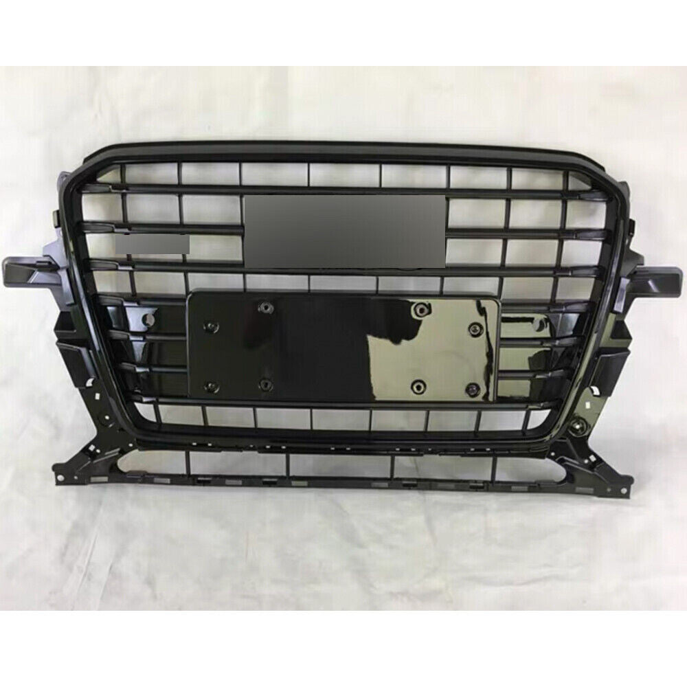 SQ5 Style Front Mesh Grille for Audi Q5 2013 2014 2015 2016 Black Bumper Grille