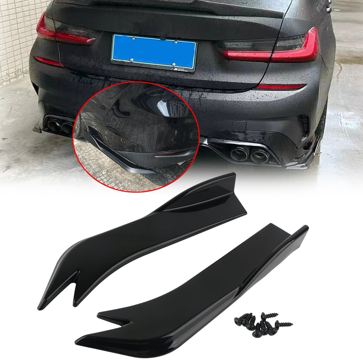 2-piece car bumper, boiler, rear lip, corner protector, split body, side skirt, diffuser kit