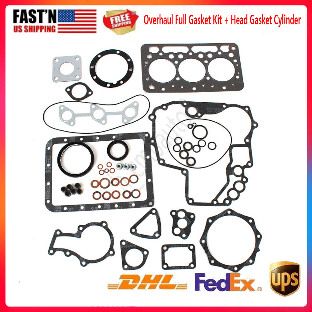 New Overhaul Full Gasket Kit Head Gasket Cylinder For Kubota D662 Engine