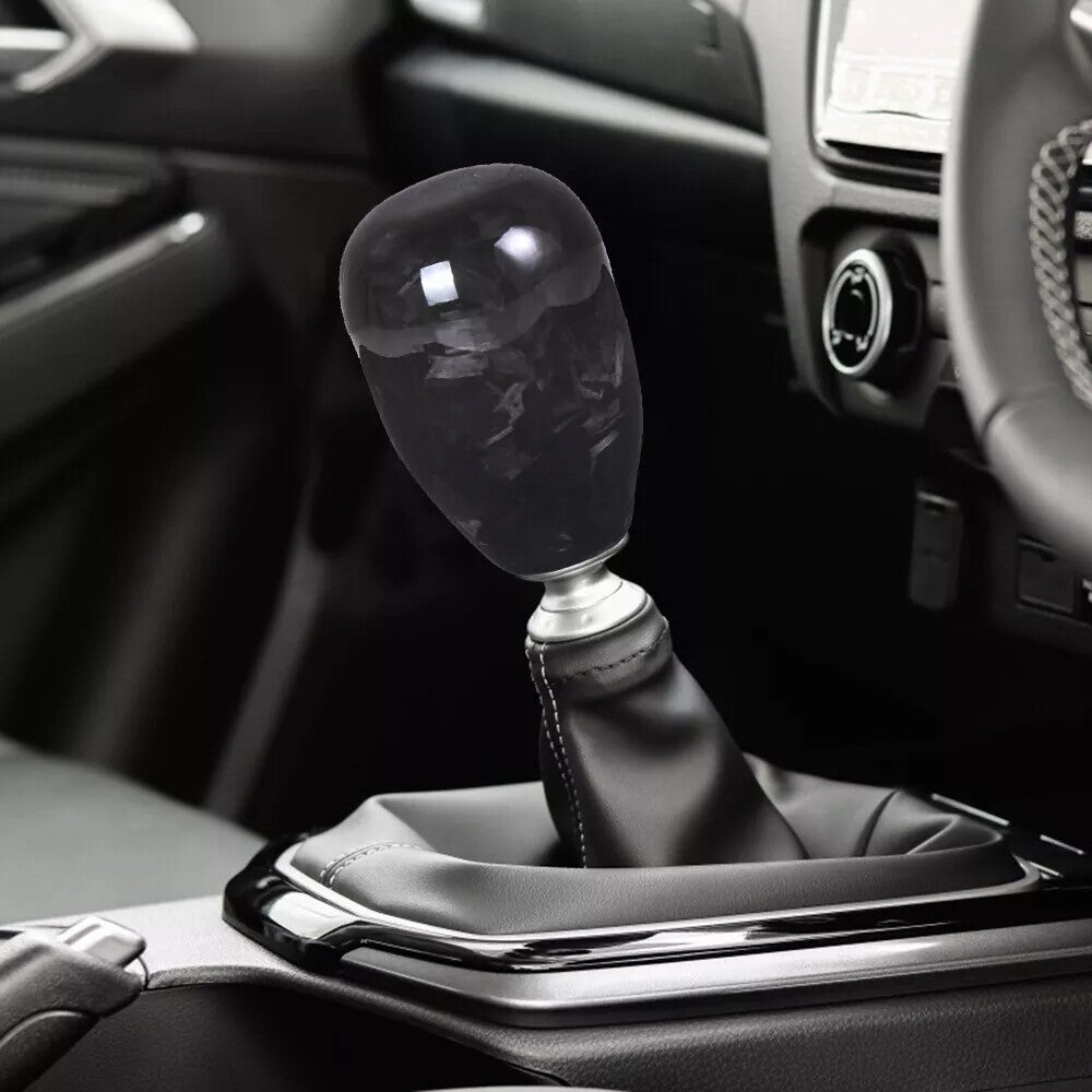 Forged Carbon Fiber Universal Manual MT Car Gear Stick Shift Knob Shifter Lever