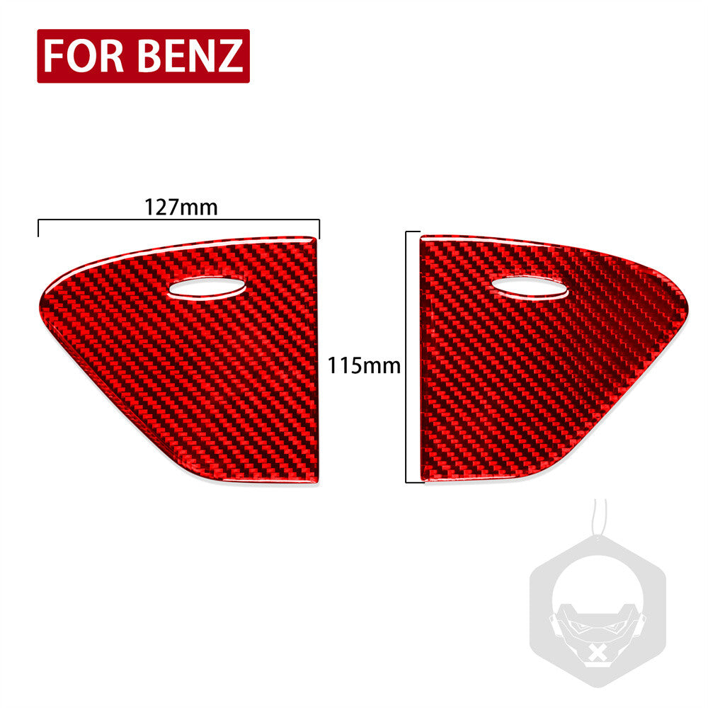 Rear Door Storage Box Panel Trim for Benz CLS Class C219 2004-09Red Carbon Fiber
