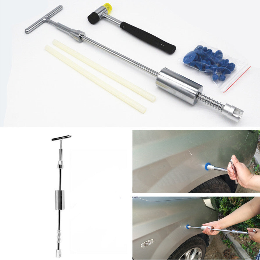 Car Boby Paintless Dent Repair Pit Removal T Bar Slide Hammer Glue Puller Tool