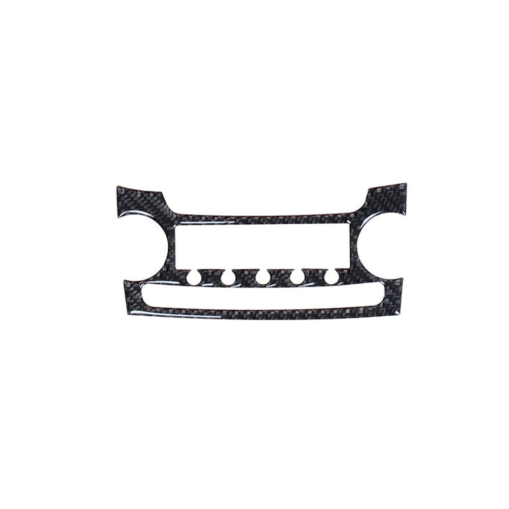 2Pcs Carbon Fiber Interior Console CD Player Cover Trim for Acura TL 2004-2008