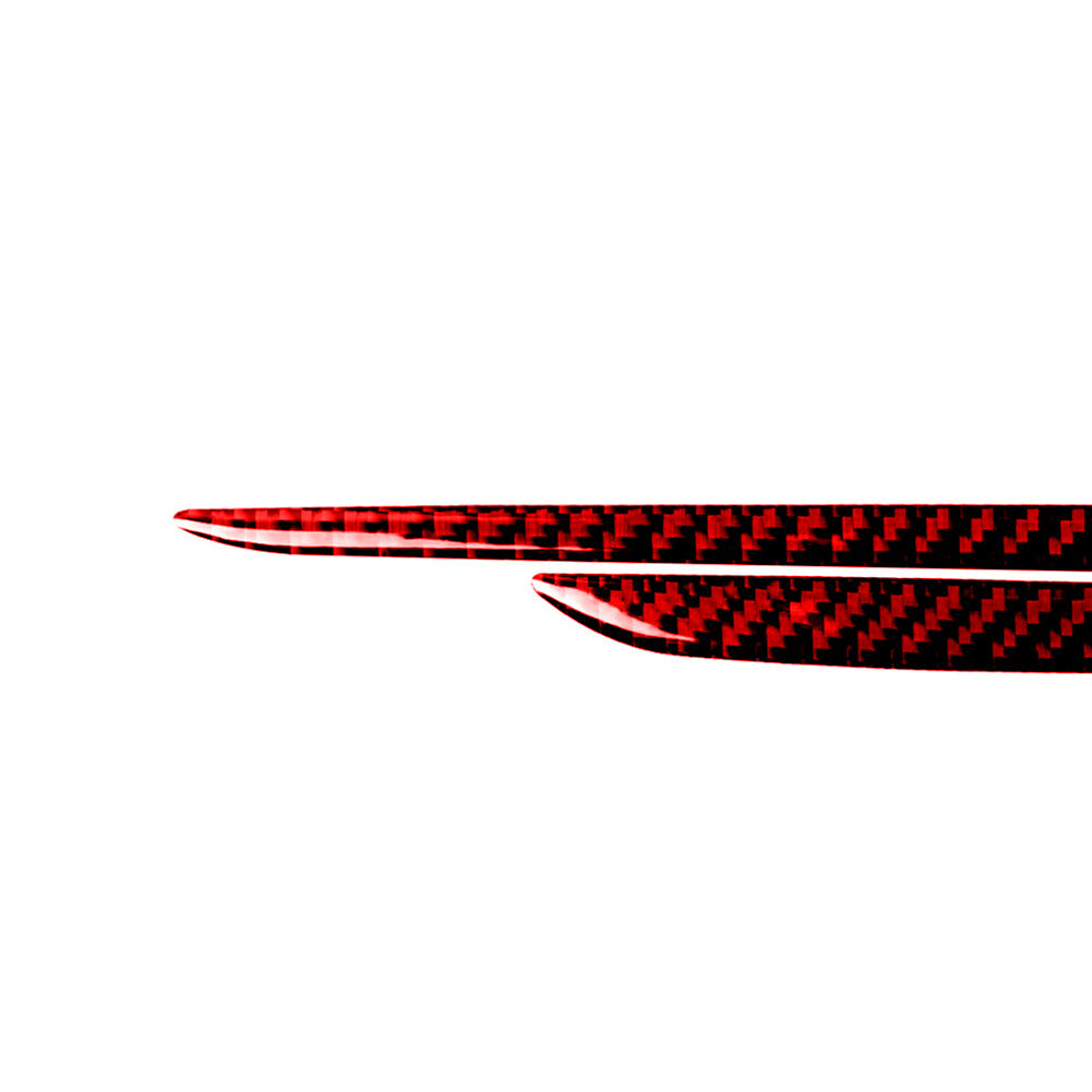 for Audi for A4 2017-2019 Red Carbon Fiber Door Loudspeaker Decorative Cover Trim