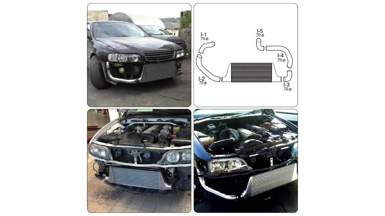 Turbo Intercooler Piping Kit for Toyota Chaser Cresta Mark II JZX90 JZX100 2.5L