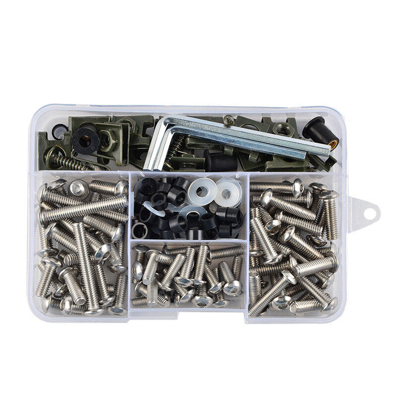 155¡Á Motorcycle Body Rectifier Bolt Plate Screw Nut Stainless Steel Thread Kit