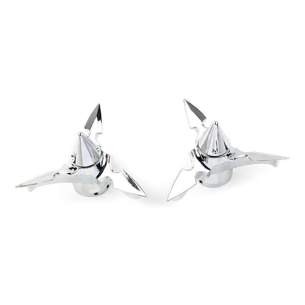 Chrome Front Axle Nut Cover Bolt Cap Kit fits for Harley Softail Touring