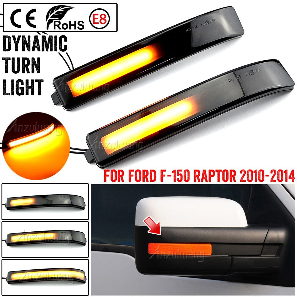 Dynamic Side Turn Signal Light for Ford F-150 2009-2014