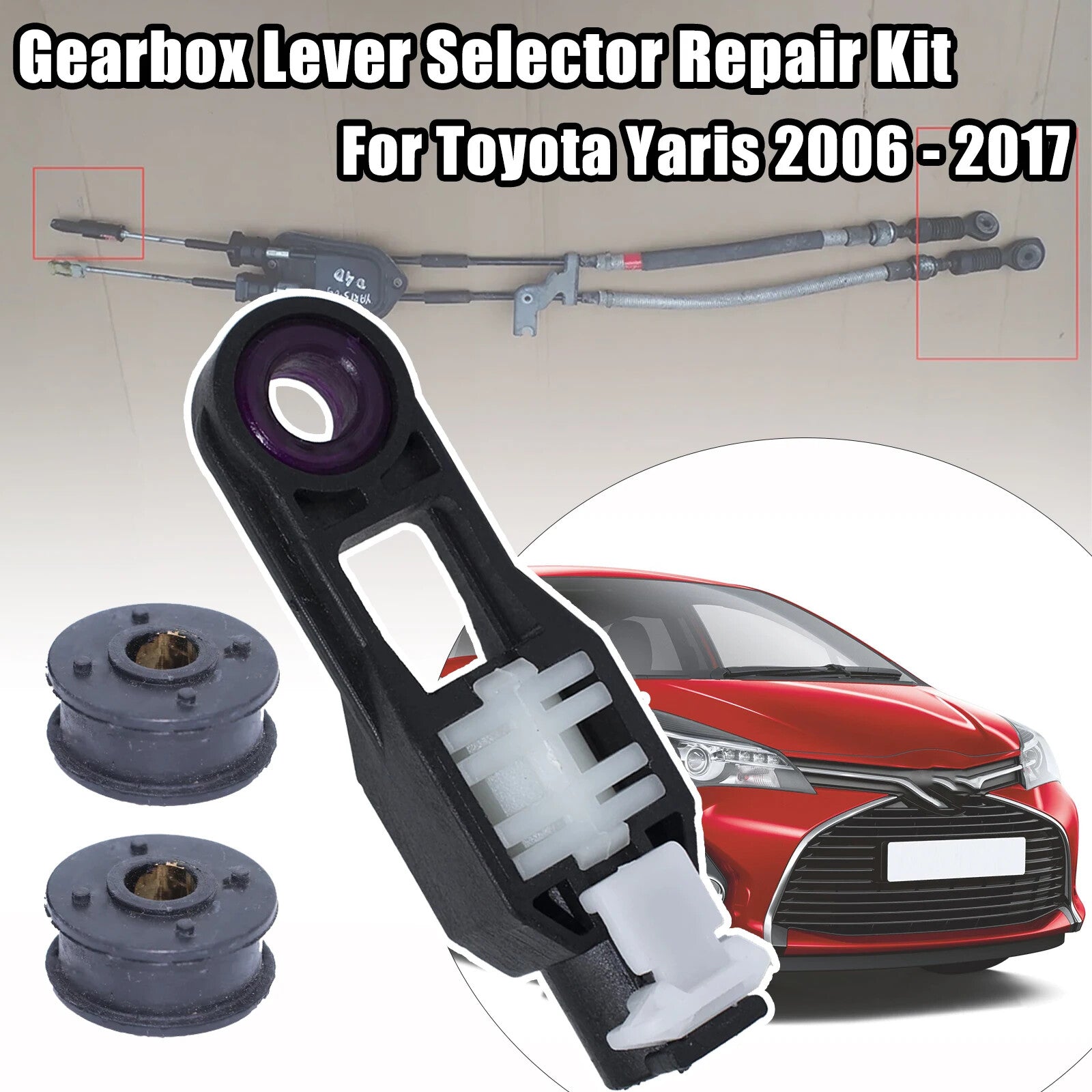 3Pcs for Toyota Yaris 1.3 1.5 Manual Gear Shifter shift cable Repair Kit Assy