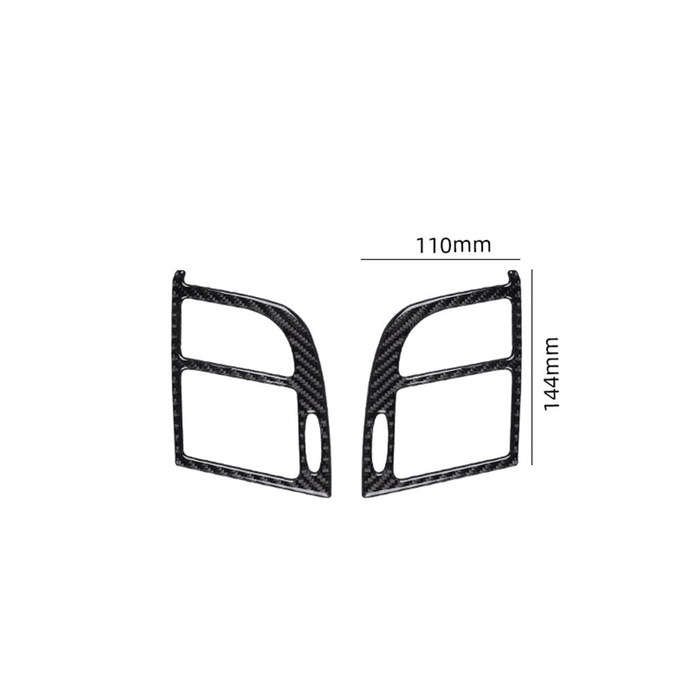 2X Carbon Fiber Dashboard Air Vent Trim Panel for Mercedes-Benz W211