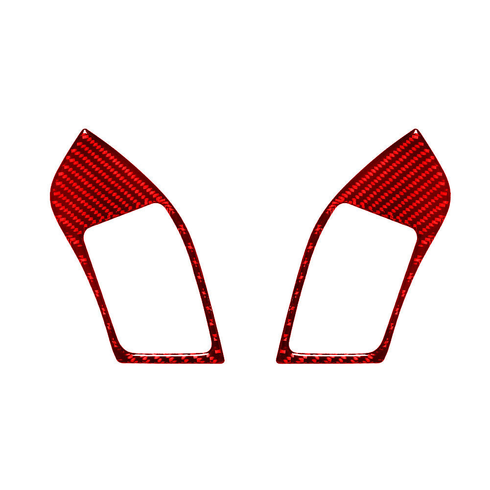 2X Red Carbon Fiber Center Air Vent Outlet Cover Trim for Lexus RX300 1998-2003