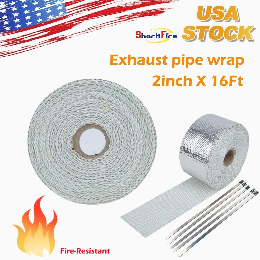 Silver exhaust adhesive heat-wrapping roller for motorcycle fiberglass heat insulation tape