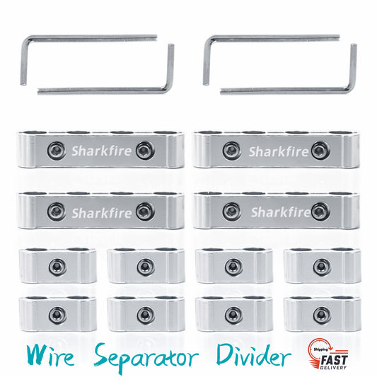 Sliivery automotive engine spark plug wire separator clips suitable for 8mm, 9mm, 10mm...