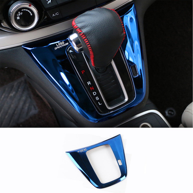 for Honda CR-V 2012-2016 Bright Blue Console Gear Shift Panel Frame Cover Trim