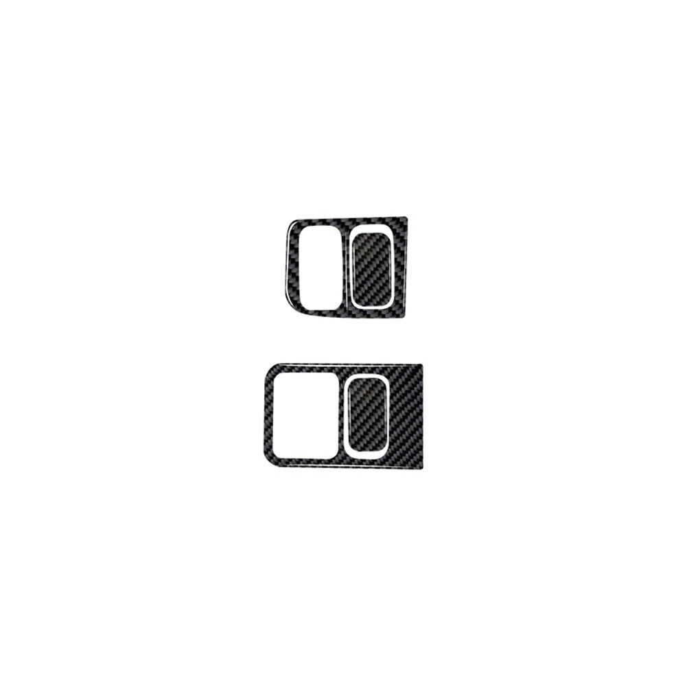 4Pcs Carbon Fiber Left Of Steering Wheel Cover Trim for Honda for Civic Si 2002-2005