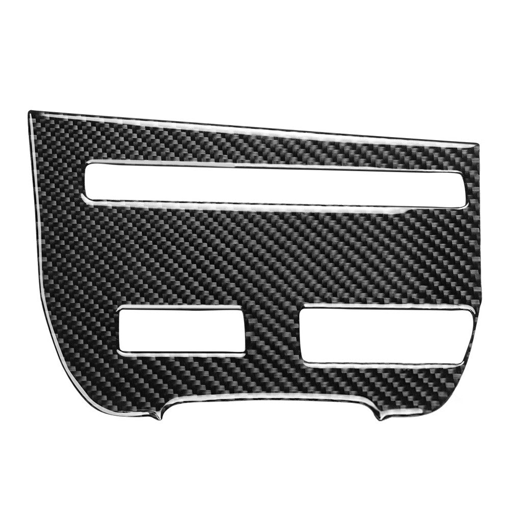 Central Console CD Panel Cover Trim for Nissan GTR R35 08-16 Carbon Fiber Black