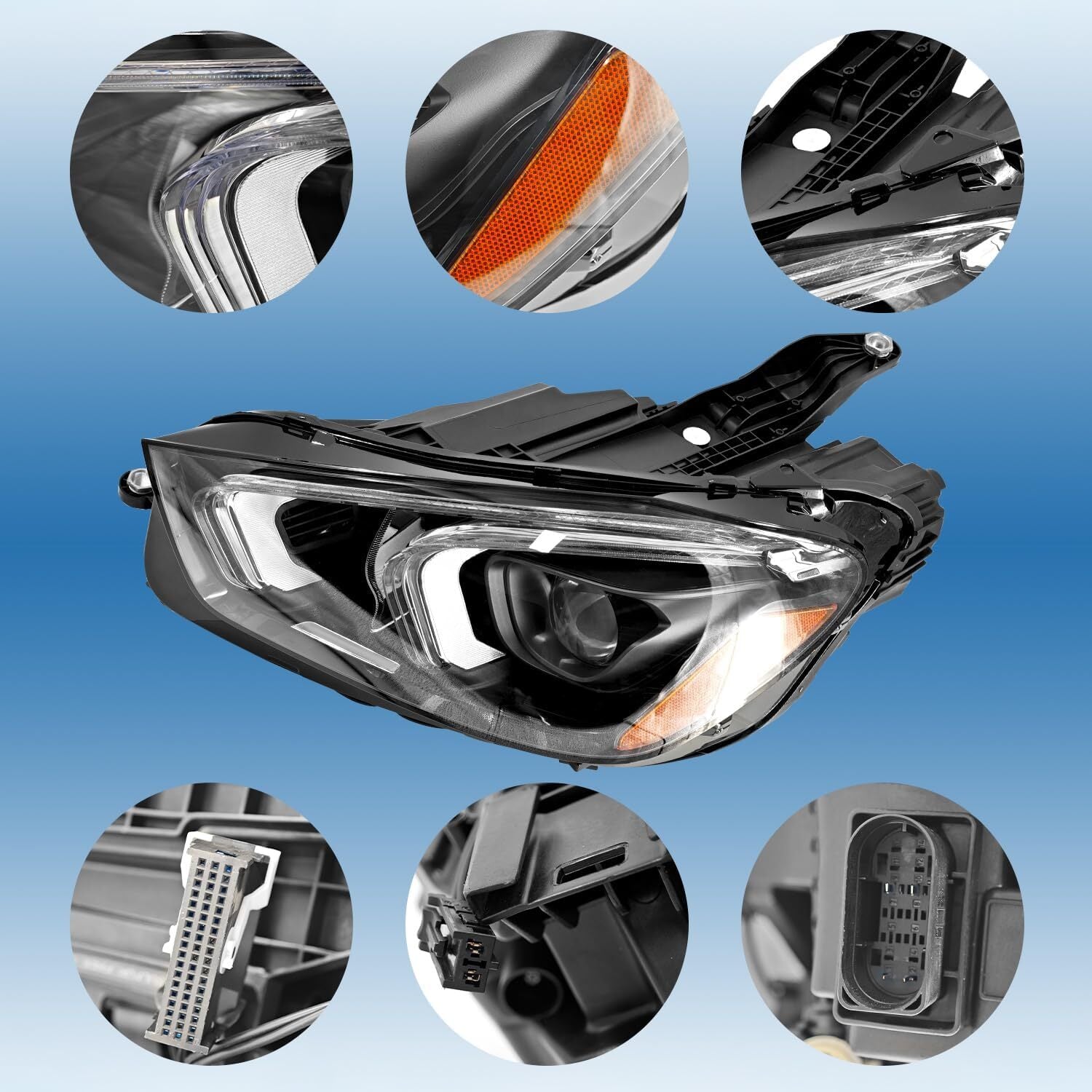 LED Headlight Left Side For 2020-2022 for Mercedes-Benz GLE Class