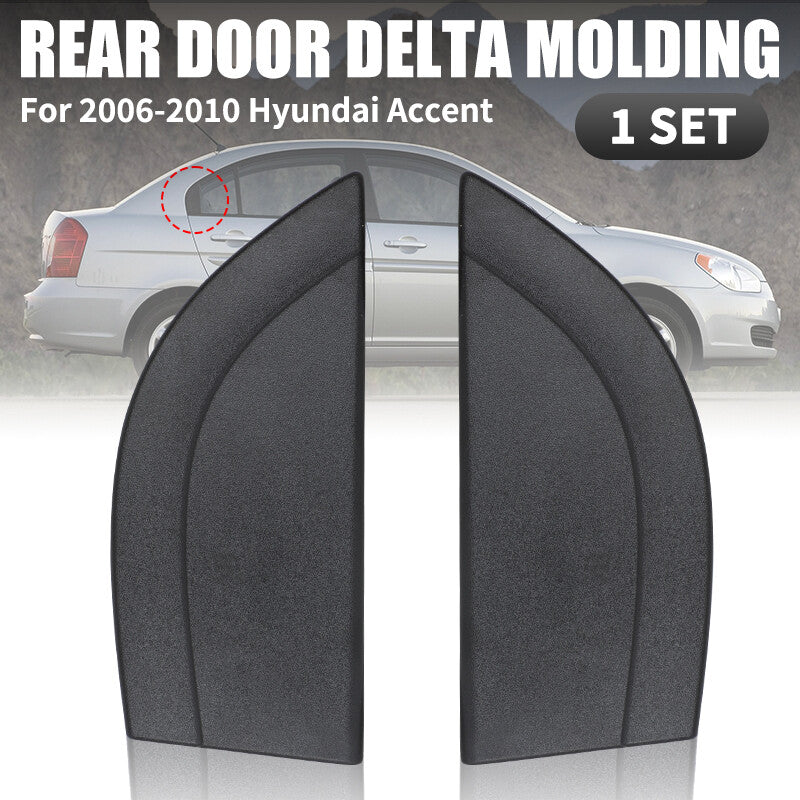 2X Rear Left  Right Door Delta Molding 83830-1E000 For 2006-2010 for Hyundai Accent