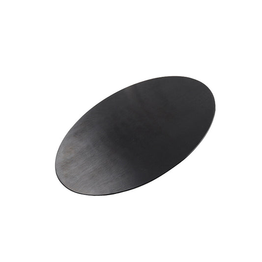 Motorcycle DIY license Plate 2.5mm Thickness Aluminum Oval Number Plate Black